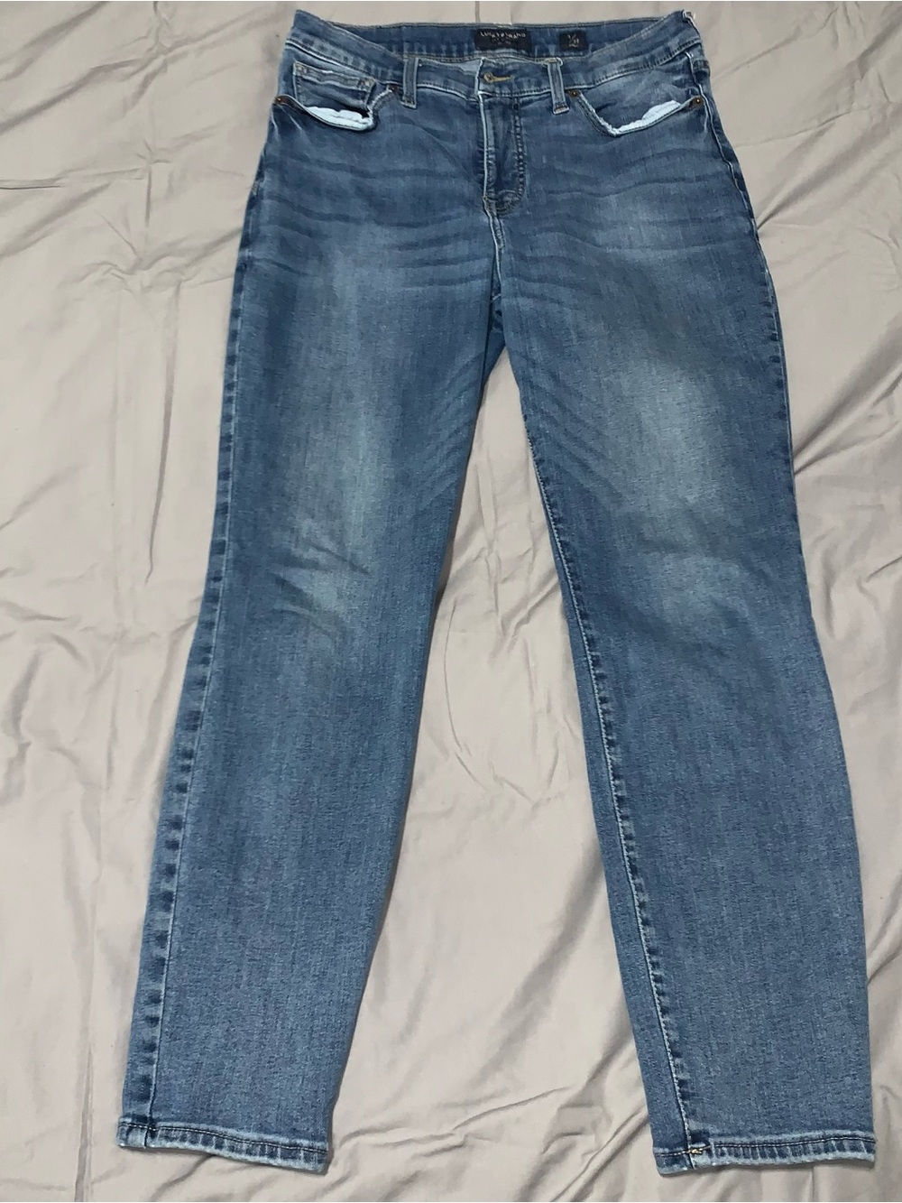 Lucky Brand Mid Wash Ankle Jeans - Blue